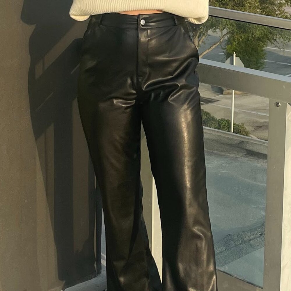 Black Leather Pants